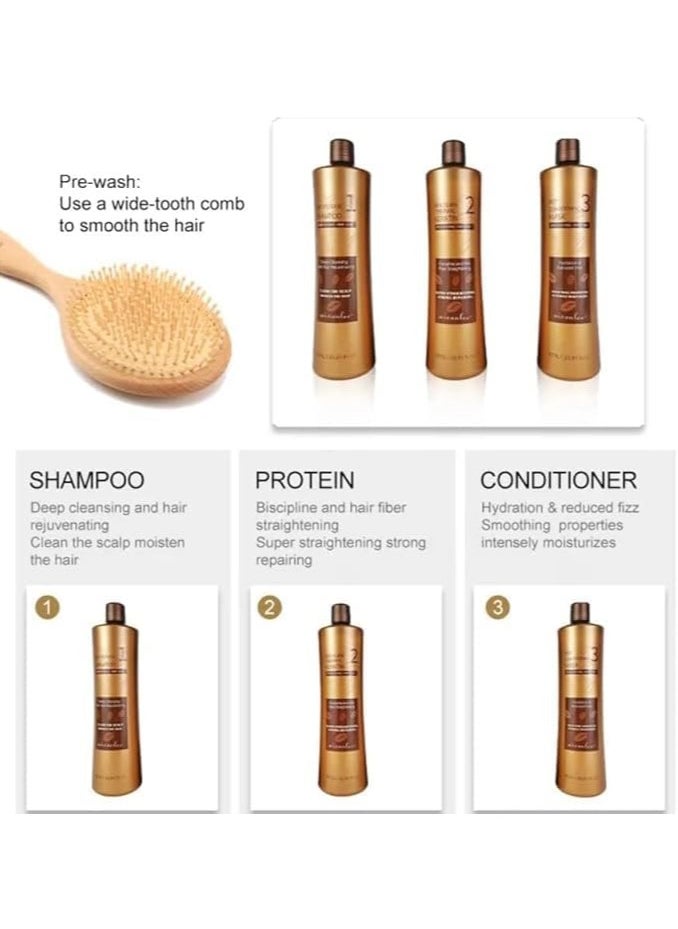Brazilian Thermal Keratine Set 1 L 3pcs/set