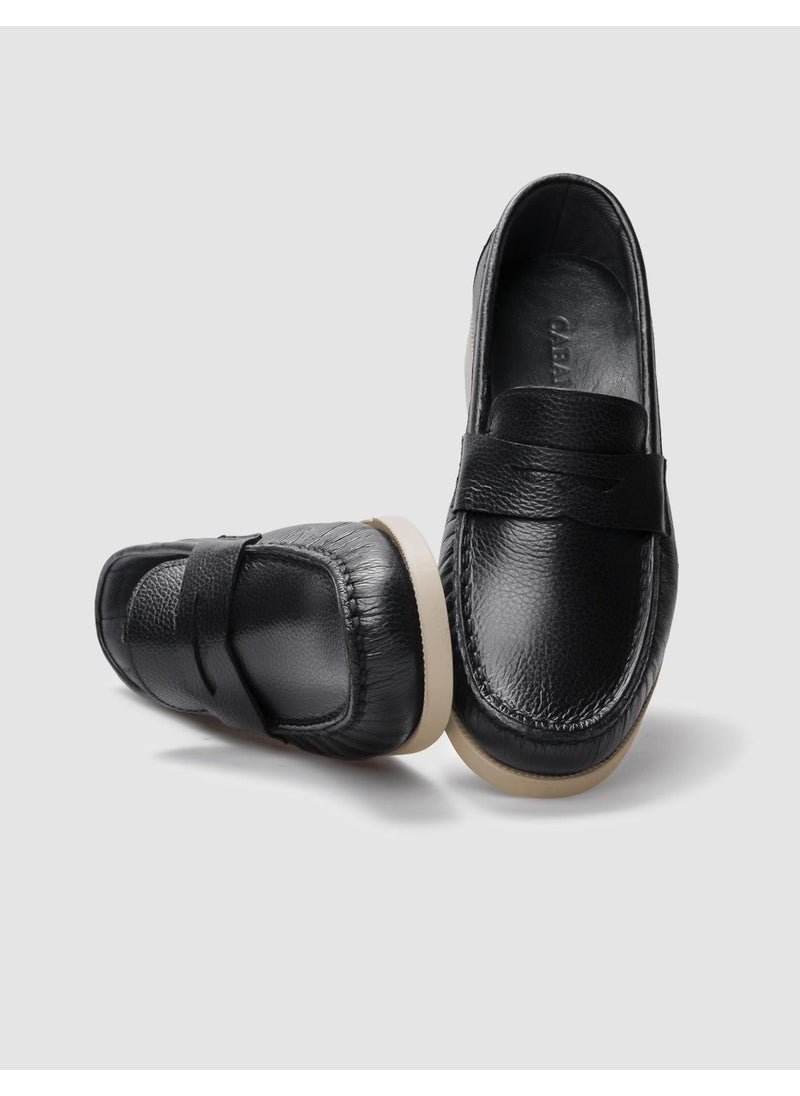 Genuine Leather Black Women's Casual Shoes