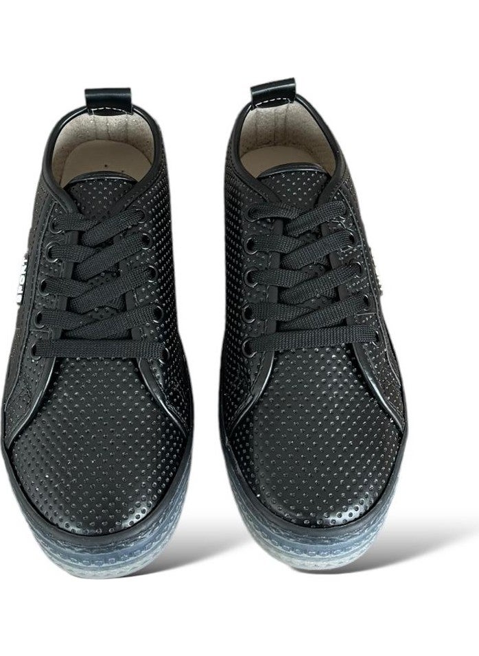 Lace-Up Women's Sneakers Black