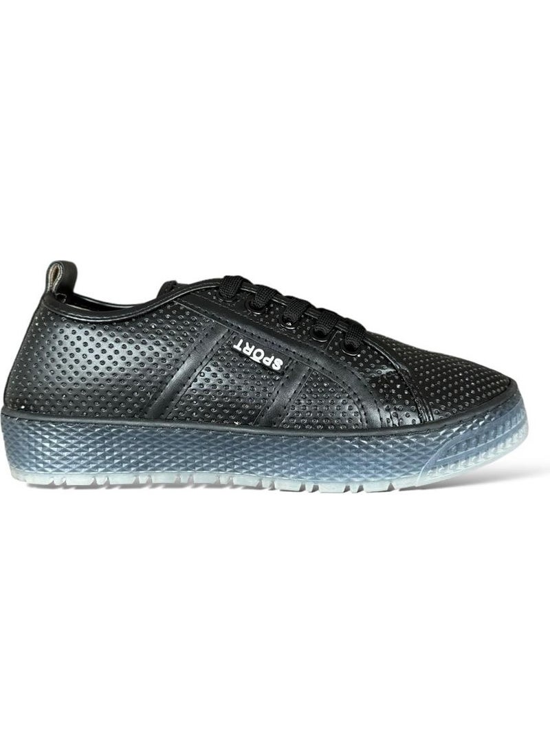 Lace-Up Women's Sneakers Black