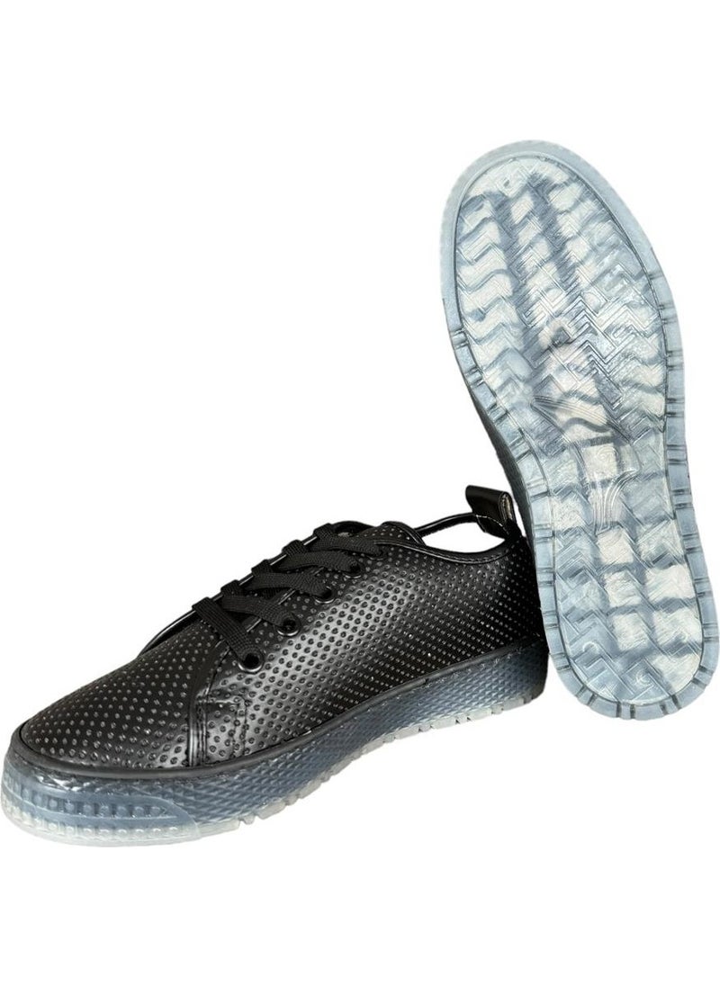 Lace-Up Women's Sneakers Black