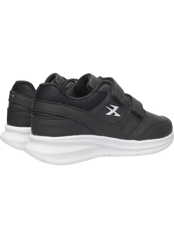 Women's Velcro Casual Sneakers Black White