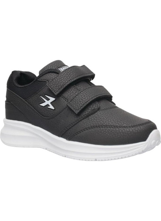 Women's Velcro Casual Sneakers Black White