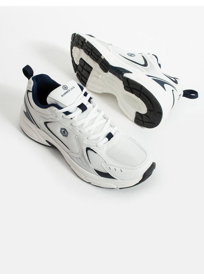 Songa M White-Navy Blue Women's Casual Shoes 23144-M