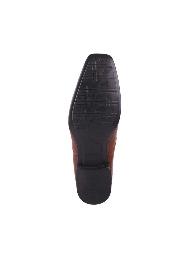Mochi Mens Leather Tan Mocassin (Size (9 UK (43 EU))