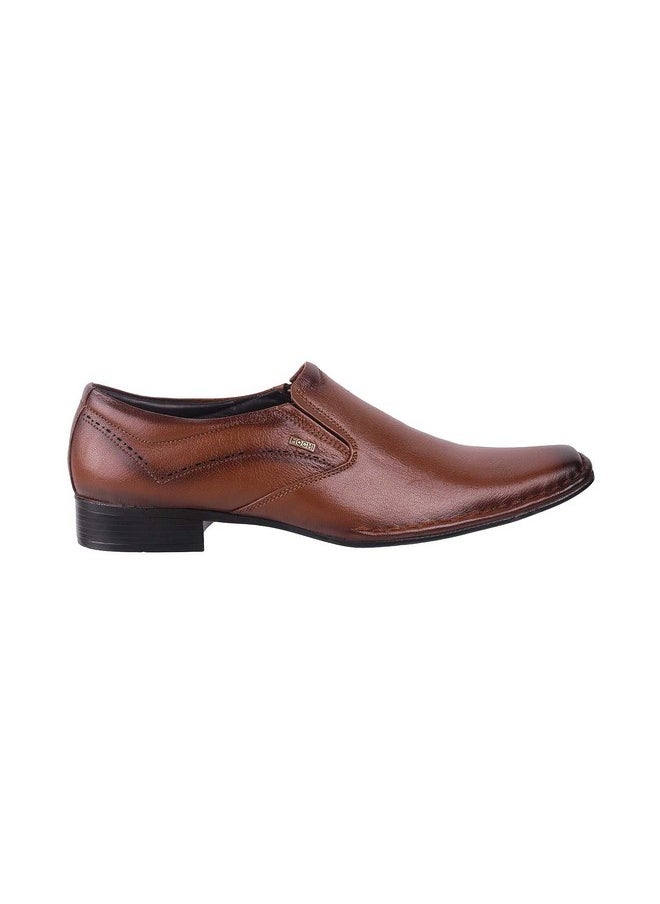 Mochi Mens Leather Tan Mocassin (Size (9 UK (43 EU))