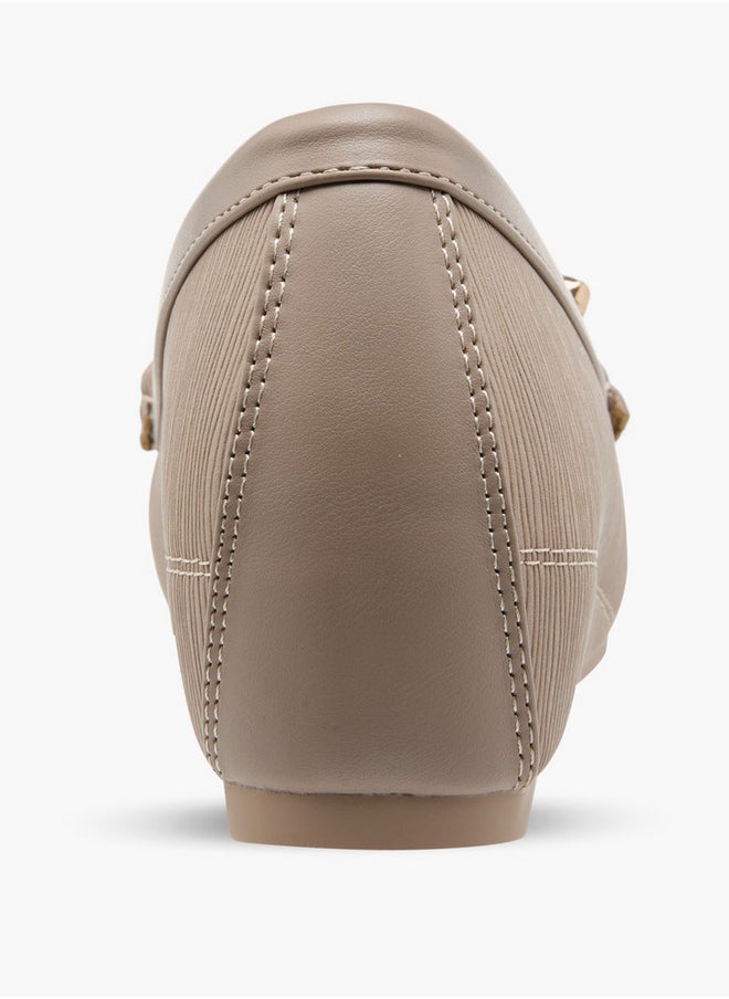 Textured Slip-On Loafers