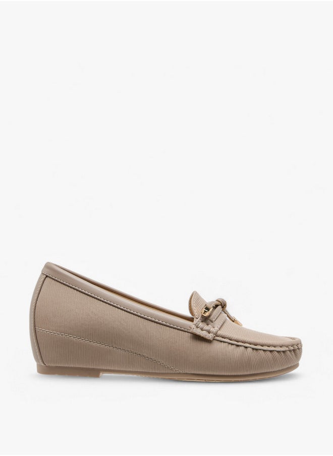 Textured Slip-On Loafers