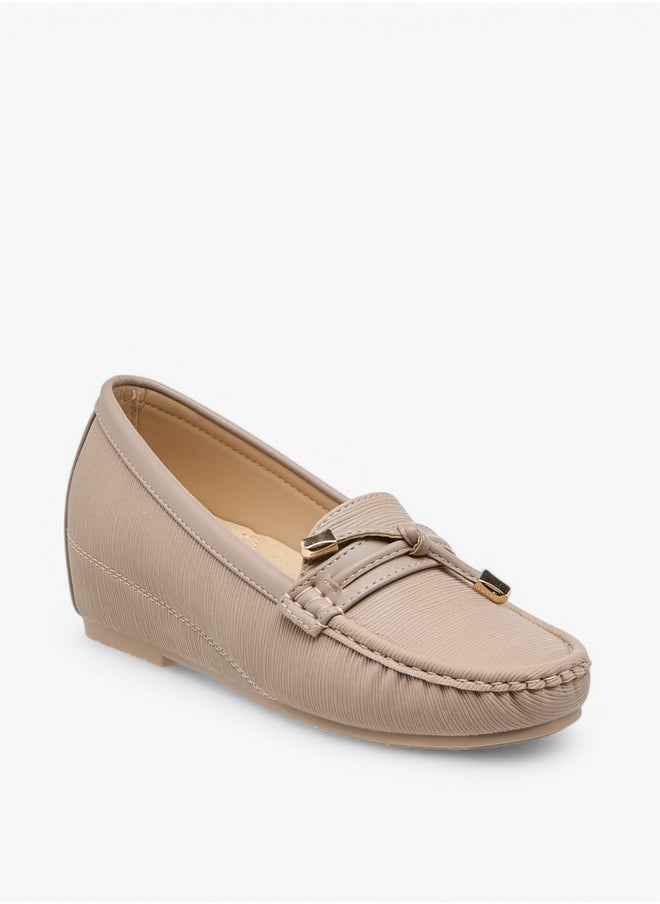 Textured Slip-On Loafers