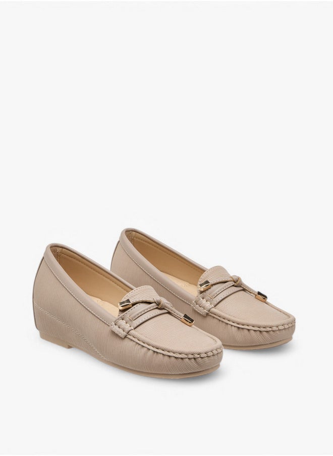 Textured Slip-On Loafers