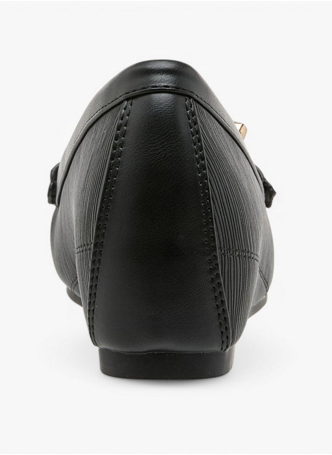 Textured Slip-On Loafers