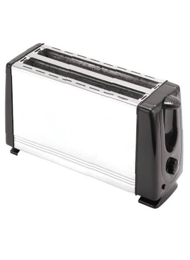 4 Slice Toaster with Adjustable Browning Control knob, Stop Function & Removable Crumb Tray Breakfast Maker Stainless Steel Bread Toaster (SC-BRD02)