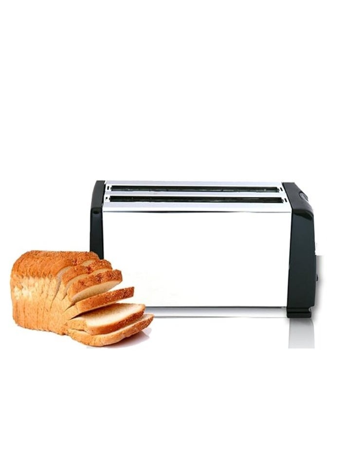 4 Slice Toaster with Adjustable Browning Control knob, Stop Function & Removable Crumb Tray Breakfast Maker Stainless Steel Bread Toaster (SC-BRD02)