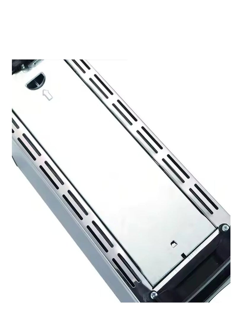 4 Slice Toaster with Adjustable Browning Control knob, Stop Function & Removable Crumb Tray Breakfast Maker Stainless Steel Bread Toaster (SC-BRD02)