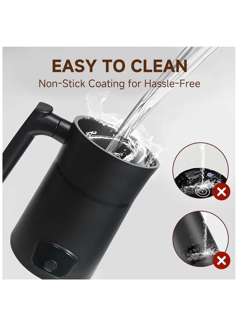 Milk Frother 4-in-1 Electric Automatic Milk Steamer，Hot and Cold Foam Maker and Milk Warmer for Latte, Cappuccinos, Macchiato Coffee Maker