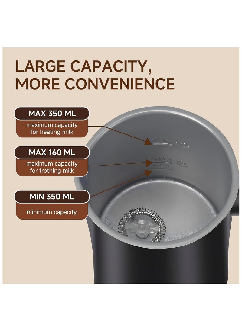 Milk Frother 4-in-1 Electric Automatic Milk Steamer，Hot and Cold Foam Maker and Milk Warmer for Latte, Cappuccinos, Macchiato Coffee Maker