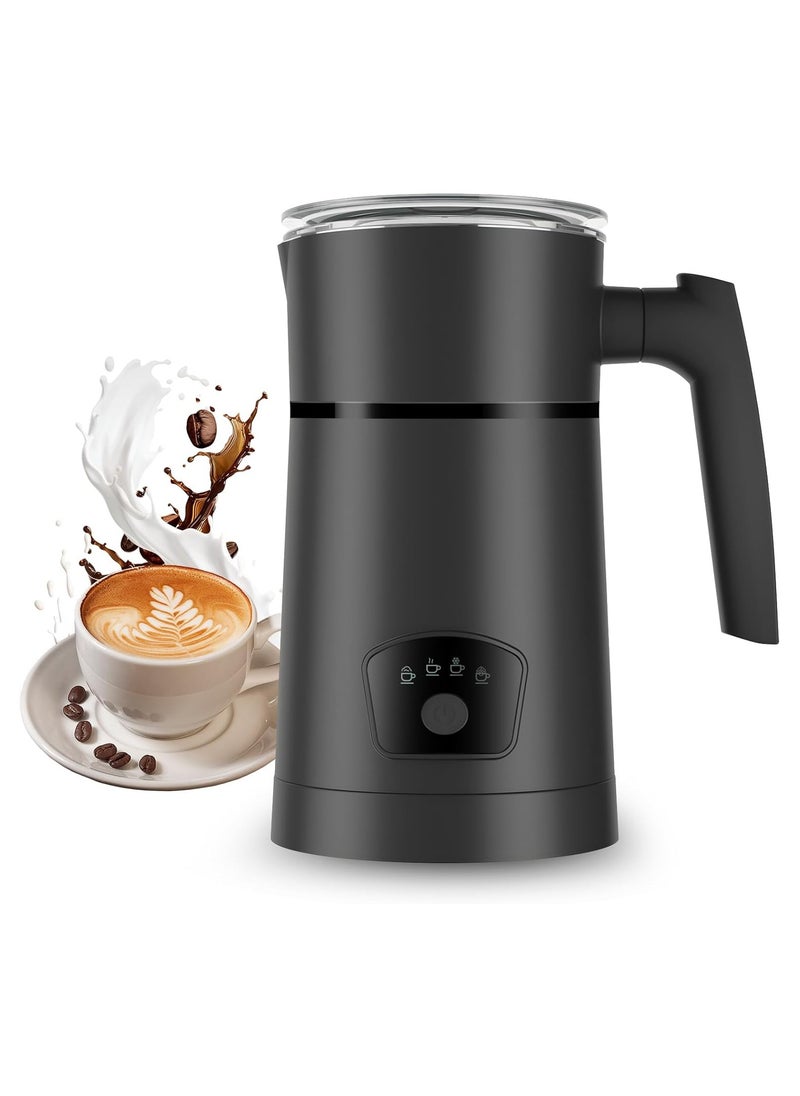 Milk Frother 4-in-1 Electric Automatic Milk Steamer，Hot and Cold Foam Maker and Milk Warmer for Latte, Cappuccinos, Macchiato Coffee Maker
