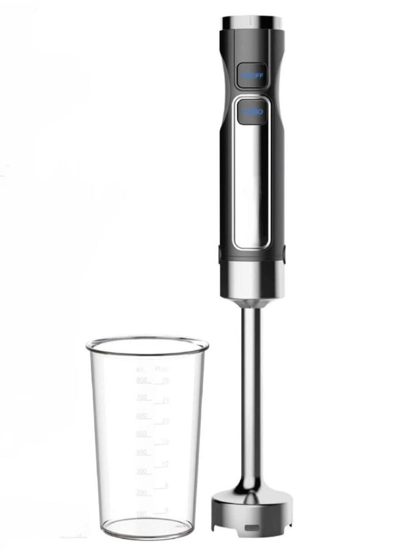 Hand Blender 1200W – Heavy Duty Stick Blender with Adjustable Speed, Titanium Blade, LED Light & 800ml Measuring Cup – Powerful Handheld Blender for Smoothies, Soups & Sauces