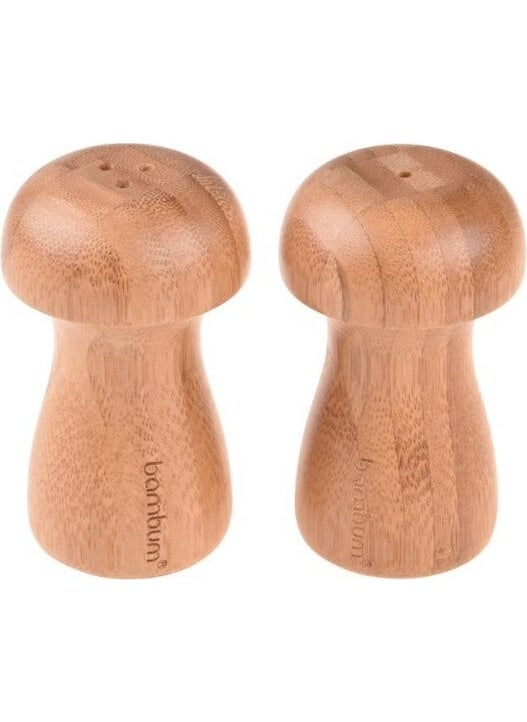 Fungo Bamboo Salt and Pepper Shakers
