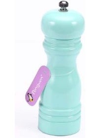 1555 Wooden Pepper, Salt and Spice Grinder (Turquoise) Black Pepper Mill
