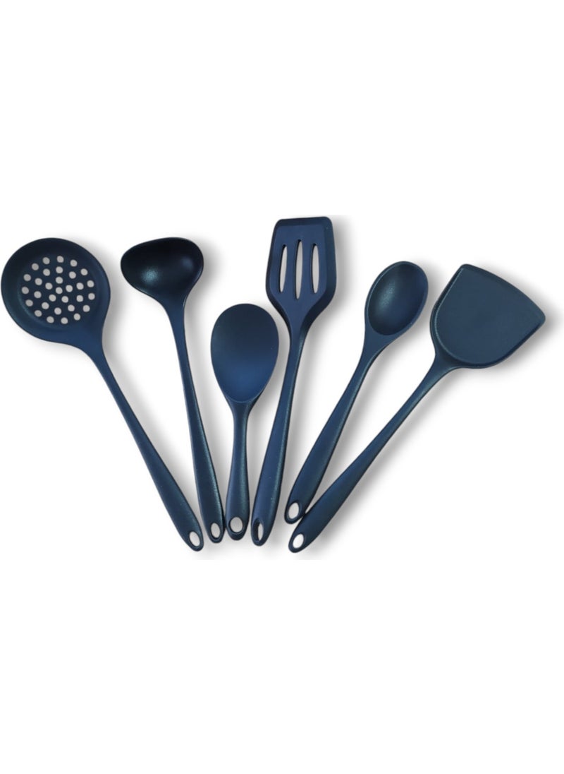 Non-stick Complete Silicone Spatula Ladle Spoon Set 6 Pieces