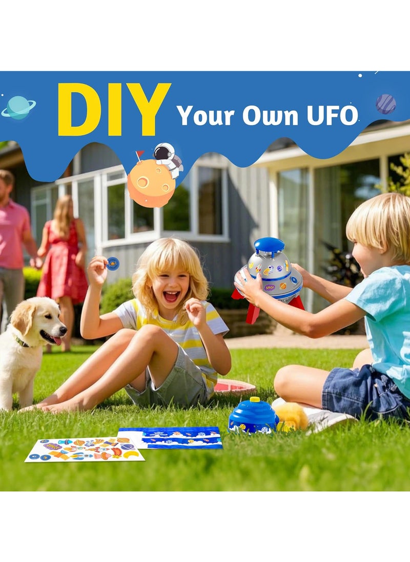 Water Sprinkler for Kids, UFO Water Rocket with Light for Kid, Outdoor Summer Kids Sprinkler Water Toy Play for Yard Backyard Pool Lawn Garden Birthday Gift for Boys Girls Ages 3-12 Year Old
