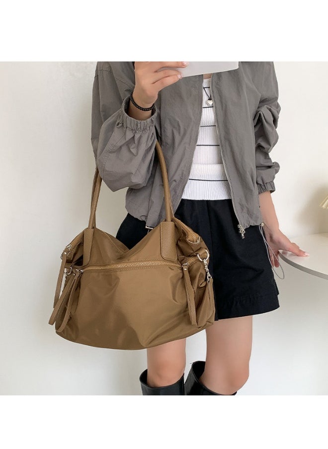 Fashion Large Capacity Underarm Oxford Cloth Bag Travel Bag Waterproof Ultra-light Commuter Shoulder Bag Advanced Sense Practical