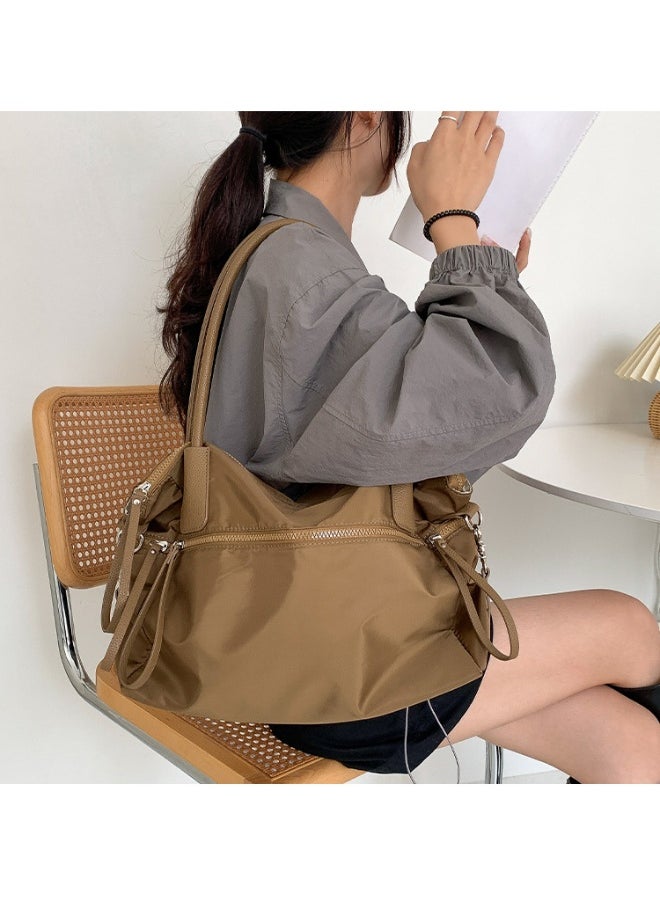 Fashion Large Capacity Underarm Oxford Cloth Bag Travel Bag Waterproof Ultra-light Commuter Shoulder Bag Advanced Sense Practical