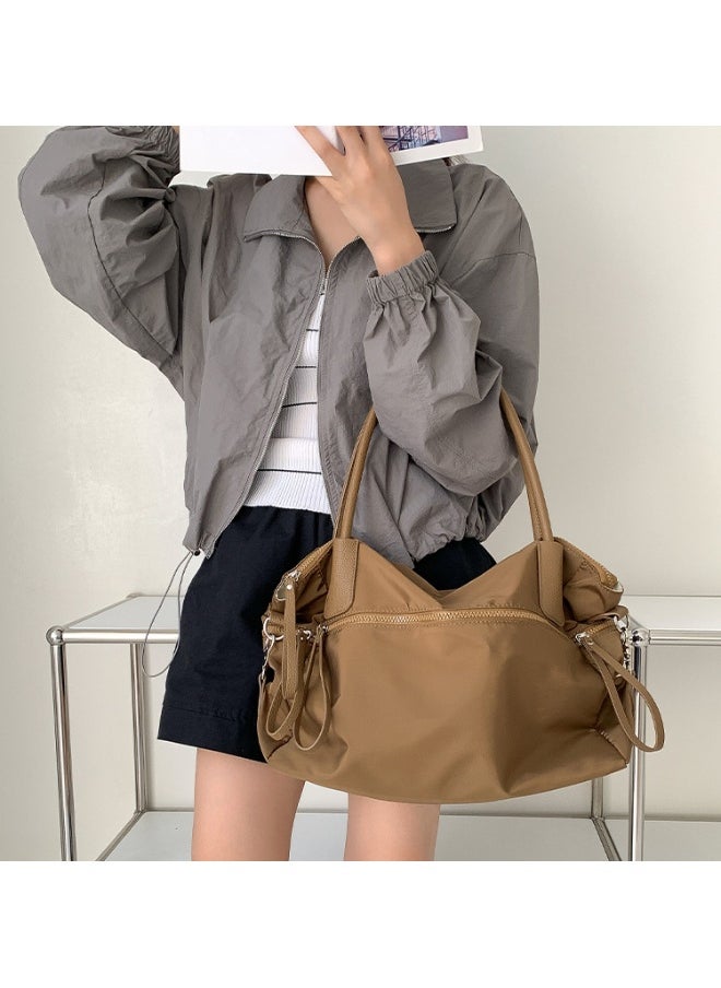 Fashion Large Capacity Underarm Oxford Cloth Bag Travel Bag Waterproof Ultra-light Commuter Shoulder Bag Advanced Sense Practical