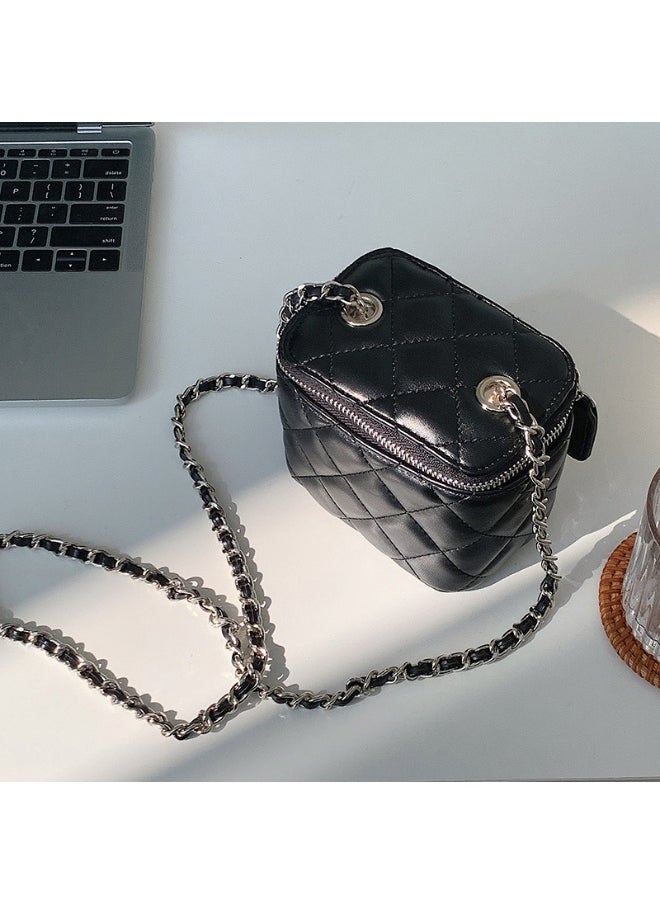 Korean Bag Female Niche Single Shoulder Crossbody Bag Diamond Lattice Chain Bag Advanced Envelope Fashion Mini Box Bag