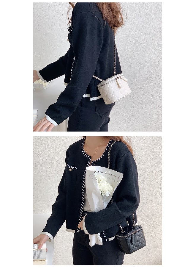 Korean Bag Female Niche Single Shoulder Crossbody Bag Diamond Lattice Chain Bag Advanced Envelope Fashion Mini Box Bag