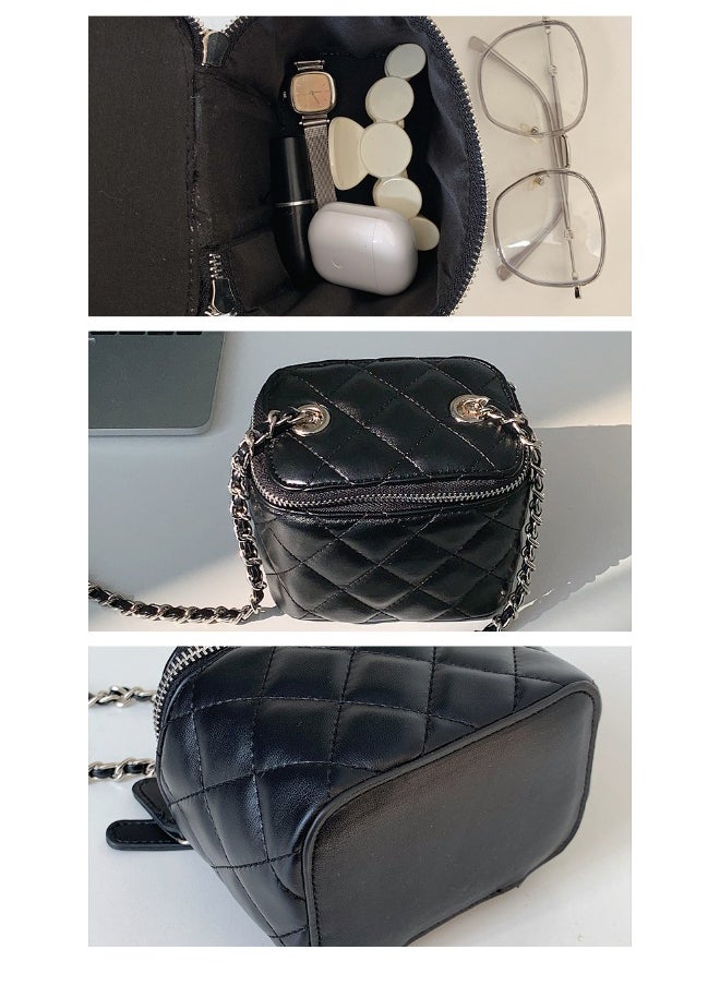Korean Bag Female Niche Single Shoulder Crossbody Bag Diamond Lattice Chain Bag Advanced Envelope Fashion Mini Box Bag