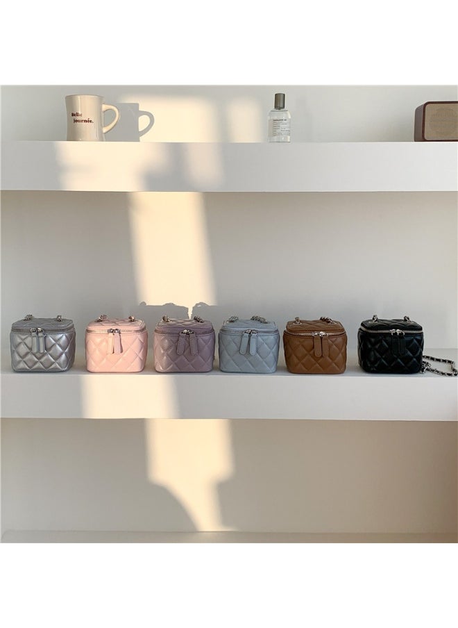 Korean Bag Female Niche Single Shoulder Crossbody Bag Diamond Lattice Chain Bag Advanced Envelope Fashion Mini Box Bag