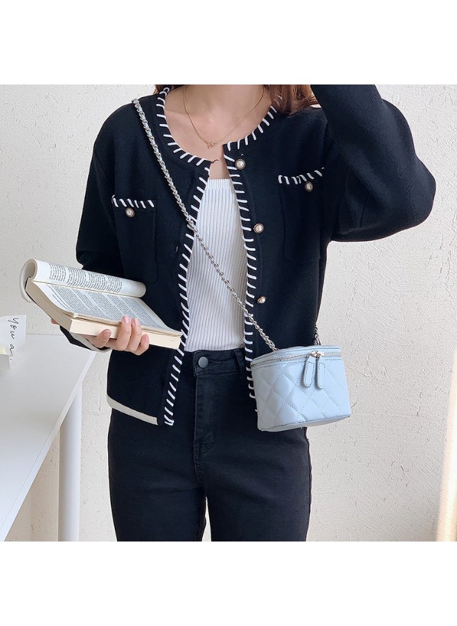 Korean Bag Female Niche Single Shoulder Crossbody Bag Diamond Lattice Chain Bag Advanced Envelope Fashion Mini Box Bag