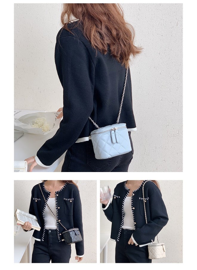 Korean Bag Female Niche Single Shoulder Crossbody Bag Diamond Lattice Chain Bag Advanced Envelope Fashion Mini Box Bag
