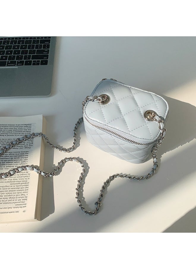 Korean Bag Female Niche Single Shoulder Crossbody Bag Diamond Lattice Chain Bag Advanced Envelope Fashion Mini Box Bag