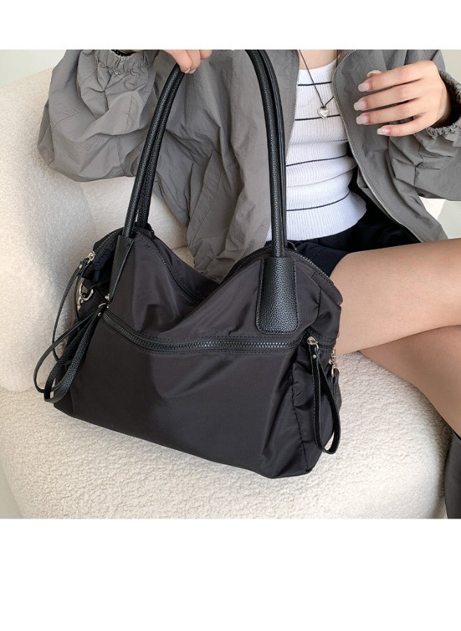 Fashion Large Capacity Underarm Oxford Cloth Bag Travel Bag Waterproof Ultra-light Commuter Shoulder Bag Advanced Sense Practical