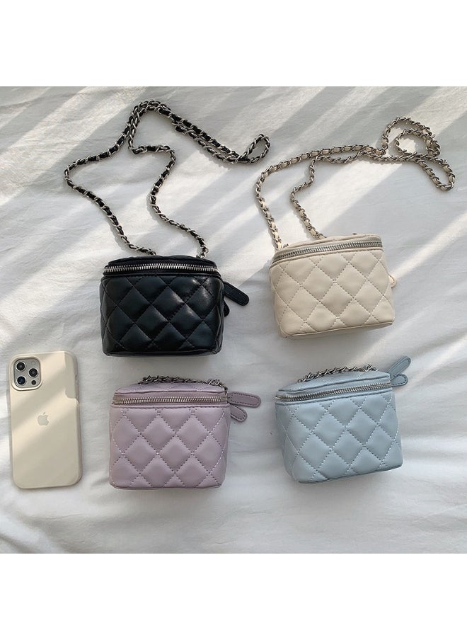 Korean Bag Female Niche Single Shoulder Crossbody Bag Diamond Lattice Chain Bag Advanced Envelope Fashion Mini Box Bag