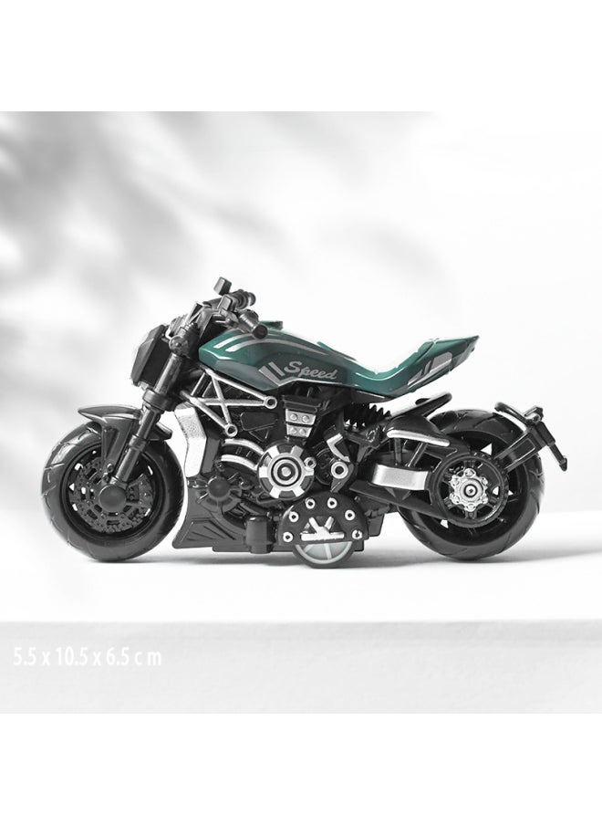Motorcycle Toy Boy Simulation Alloy Motorcycle Model Racing Children's Back Toy Car Car Car Gift-Color:Black Swat Motorcycle Can Be Used As Pendant (size 12cm) Motorcycle