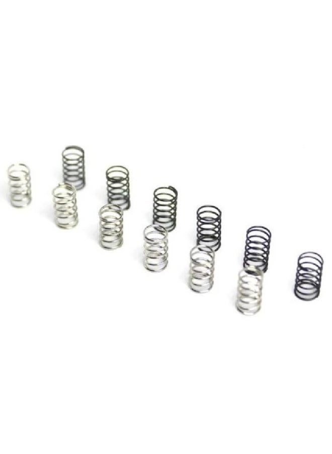 Homemade Four-wheel Drive Accessories Carbon Fiber Faucet Accessories Set Spring Shock Absorber Car Spring-Color:Silver Spring