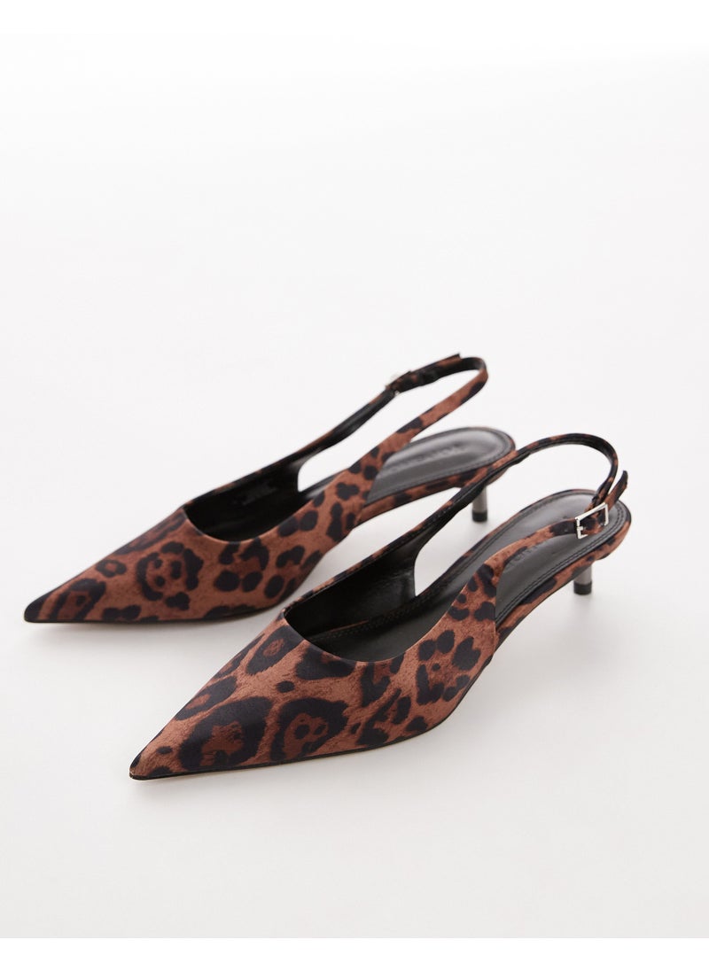 Ankle Strap Mid Heel Sandals