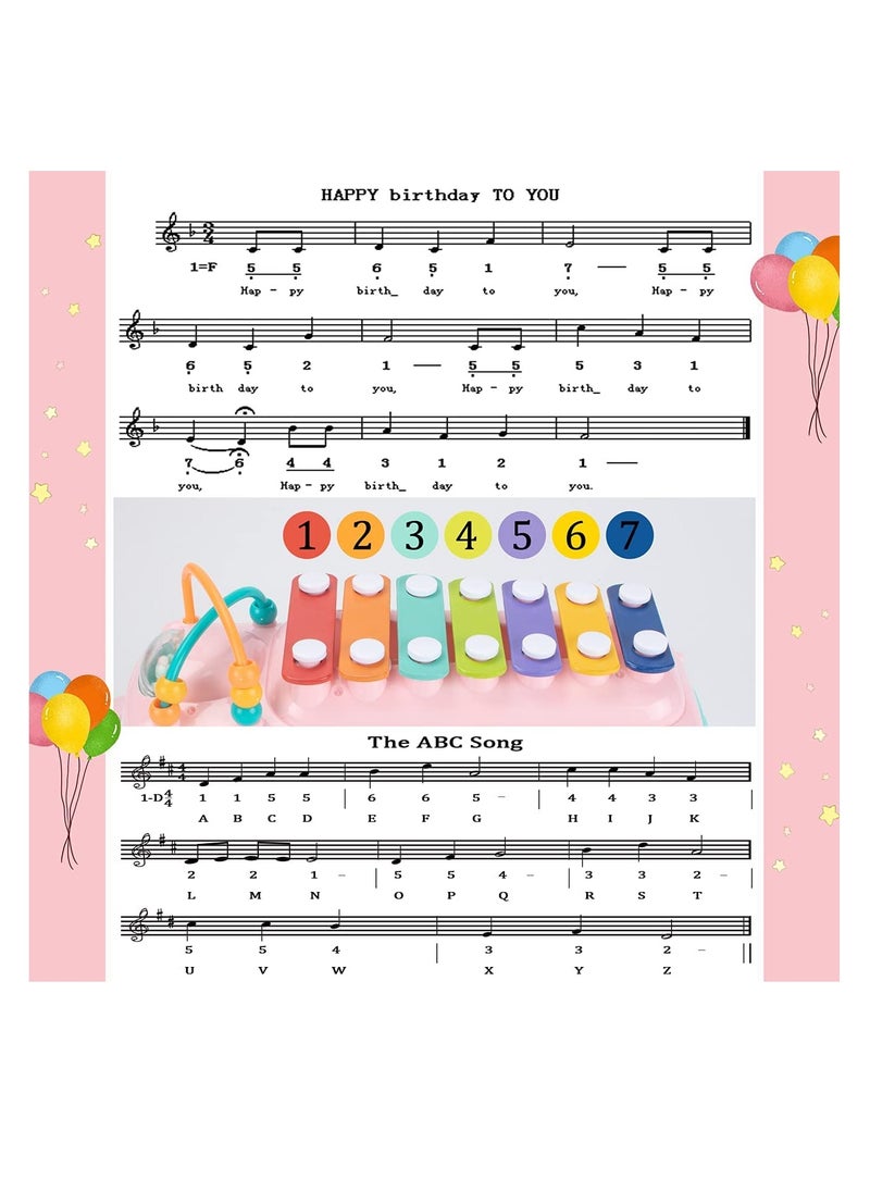Baby Toy 12 18 Months, Music Bus Xylophone for Kids Toy, Baby Toys for 1 Year Old Boys and Girls with Building Blocks, Musical Toys for Toddlers 1 3, Early Educational Toys for Toddlers Gift