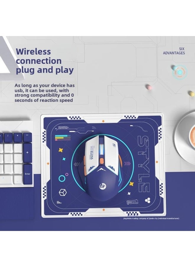 Wireless Bluetooth Mouse Rechargeable Silent Office Girls Home E-sports Game Notebook Suitable For Xiaomi And Huawei-Specifications: