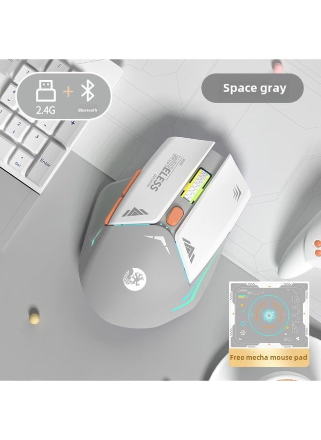Wireless Bluetooth Mouse Rechargeable Silent Office Girls Home E-sports Game Notebook Suitable For Xiaomi And Huawei-Specifications: