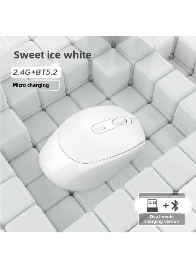 Mouse Wireless Mute Mouse Office Computer Universal Dual-mode Mouse Charging USB Wireless Bluetooth Mouse Wholesale-Specifications:X2 Wired Mouse Black