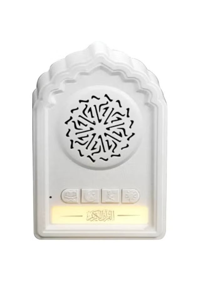 QB812 Quran Wall Plug Speaker – Compact Islamic Audio Player with Full Quran Recitation, Zikir, Duas & MP3 Playback – Powerful Built-In Speaker for Home, Mosque & Office Use – Wall-Mounted Muslim Decor with Remote Control and LED Indicator