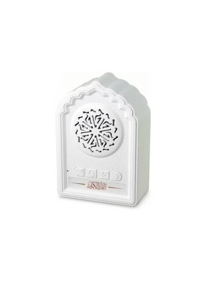 QB812 Quran Wall Plug Speaker – Compact Islamic Audio Player with Full Quran Recitation, Zikir, Duas & MP3 Playback – Powerful Built-In Speaker for Home, Mosque & Office Use – Wall-Mounted Muslim Decor with Remote Control and LED Indicator