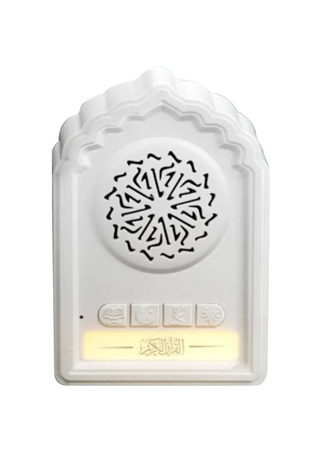 QB812 Quran Wall Plug Speaker – Islamic Decoration Audio Player with Full Quran Recitation, Zikir & Duas, Built-In Powerful Speaker for Home, Mosque & Office – Compact Muslim Wall-Mounted Player