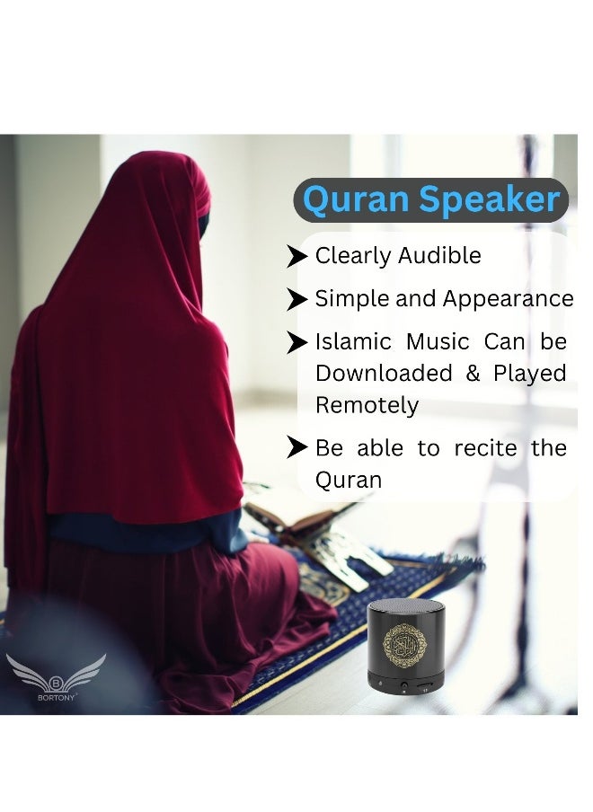 Quran Speaker SQ200 Remote Control Bluetooth Quran Speaker Portable Bluetooth Quran Speaker MP3 Player 8GB TF FM Quran Quran Translator USB Rechargeable Speaker Makkah hajj Gifts