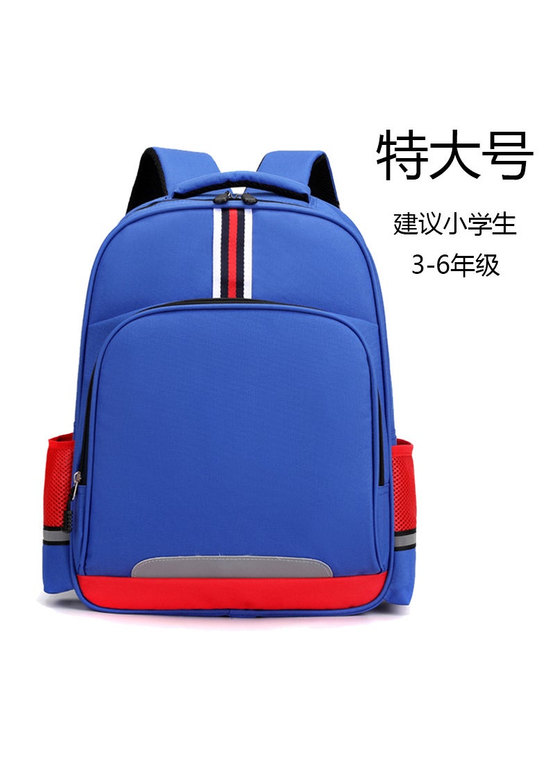 Childrens Canvas School Bag New Student Enrollment Gift Preschool Small Student Backpack Advertising Logo Printing Blue (extra large) suggested primary school grades 3-6